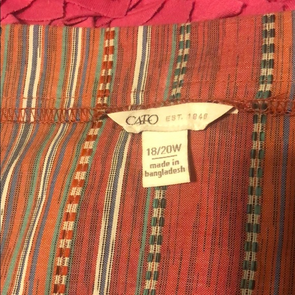 off the shoulder multi color top size 18/20 - Picture 3 of 3